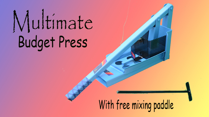 Budget Multimate MK-III Paper Briquette Maker made from 2mm mild steel, very easy to use.