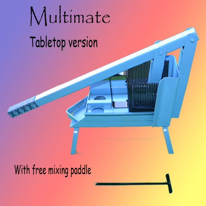Multimate MK-IV briquettre maker rubberised handle for comfort of use.